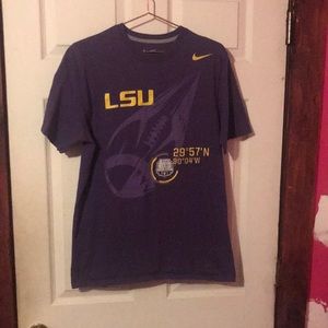 LSU Tigers 2012 BCS Championship New Orleans Nike T-Shirt Mens Large L